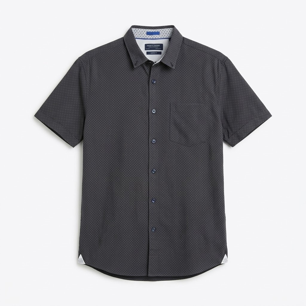 Camisa de Vestir Mangas Cortas Denim & Flower