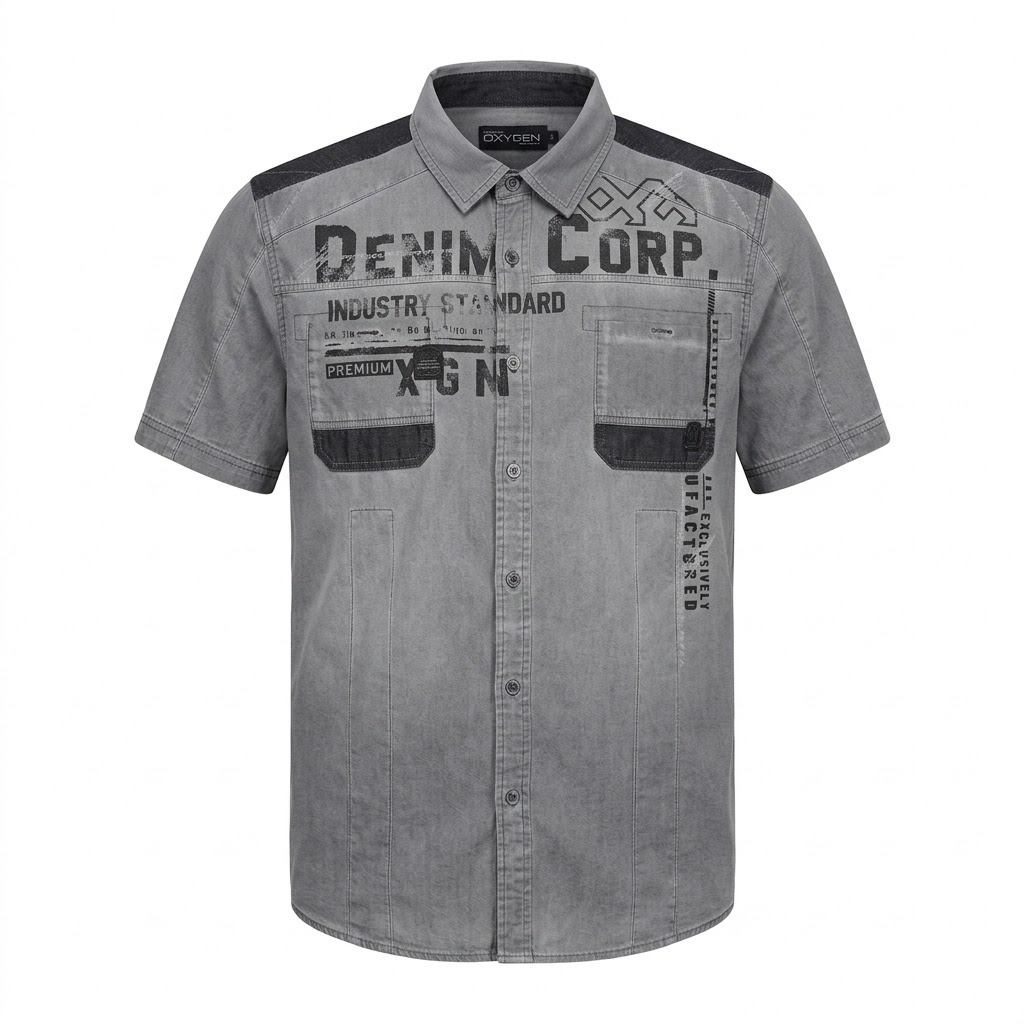 Camisa Casual Mangas Cortas Oxygen